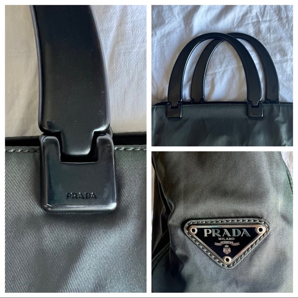 Charcoal Grey Prada Shopper Bag - Picture 2 of 6